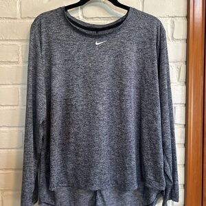 Nike Blue Dri-FIT Long Sleeve Shirt